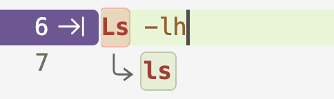 Screenshot of Copilot next edit suggestion for syntax error