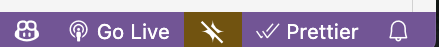 A screenshot showing the icon to open the GitHub Copilot chat.