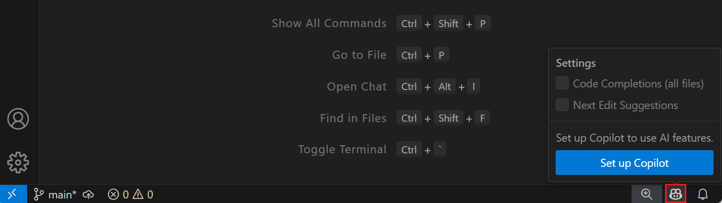 A screenshot of VS Code