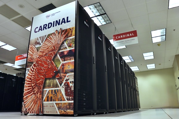 A photo of the Cardinal OSC cluster